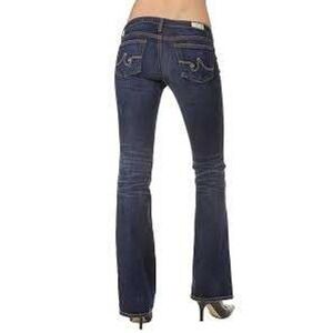 AG Adriano Goldschmied The Angel Bootcut Jeans Medium Wash Blue Low Rise Y2K